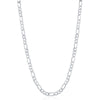Sterling Silver 3.3mm Figaro Chain - Rhodium Plated - Johnny Dang & Co