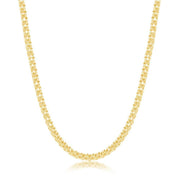 Sterling Silver 3mm Round Coriana Chain - Gold Plated - Johnny Dang & Co