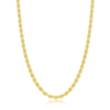 Sterling Silver Solid Diamond-Cut 3mm Rope Chain - Gold Plated - Johnny Dang & Co