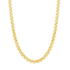 Sterling Silver 3mm Round Box Chain - Gold Plated - Johnny Dang & Co