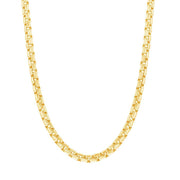 Sterling Silver 3mm Round Box Chain - Gold Plated - Johnny Dang & Co