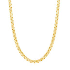 10K Yellow Gold 3.5mm Venetian Round Box Chain 18", 20", 22", 24" - Johnny Dang & Co