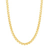10K Yellow Gold 3.5mm Venetian Round Box Chain 18", 20", 22", 24" - Johnny Dang & Co