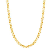 Sterling Silver 3mm Round Box Chain - Gold Plated - Johnny Dang & Co