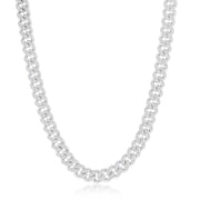 Sterling Silver Micro Pave CZ, 6.5mm Miami Cuban Chain 20" 22" 24" - Johnny Dang & Co