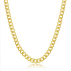 Sterling Silver 4.5mm Cuban Chain - Gold Plated - Johnny Dang & Co