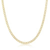 Sterling Silver 3mm Pave Cuban Chain - Gold Plated - Johnny Dang & Co