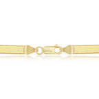 Sterling Silver 4mm Herringbone Chain - Gold Plated - Johnny Dang & Co