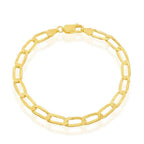 Sterling Silver 6MM Flat Paperclip Chain - Gold Plated 16" - Johnny Dang & Co