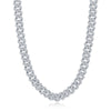 Sterling Silver 9mm Micro Pave Monaco Chain - Johnny Dang & Co