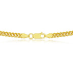 Sterling Silver 4mm 'Solid' Miami Cuban Chain - Gold Plated - Johnny Dang & Co