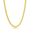 Sterling Silver 4mmSolid' Miami Cuban Chain - Gold Plated - Johnny Dang & Co