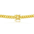 Sterling Silver 6mm Solid Miami Cuban bracelet - Gold Plated - Johnny Dang & Co