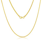 Sterling Silver 1.5mm Franco Chain - Gold Plated - Johnny Dang & Co