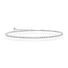 Sterling Silver Infinity & Cross Tennis Anklet - Gold Plated - Johnny Dang & Co