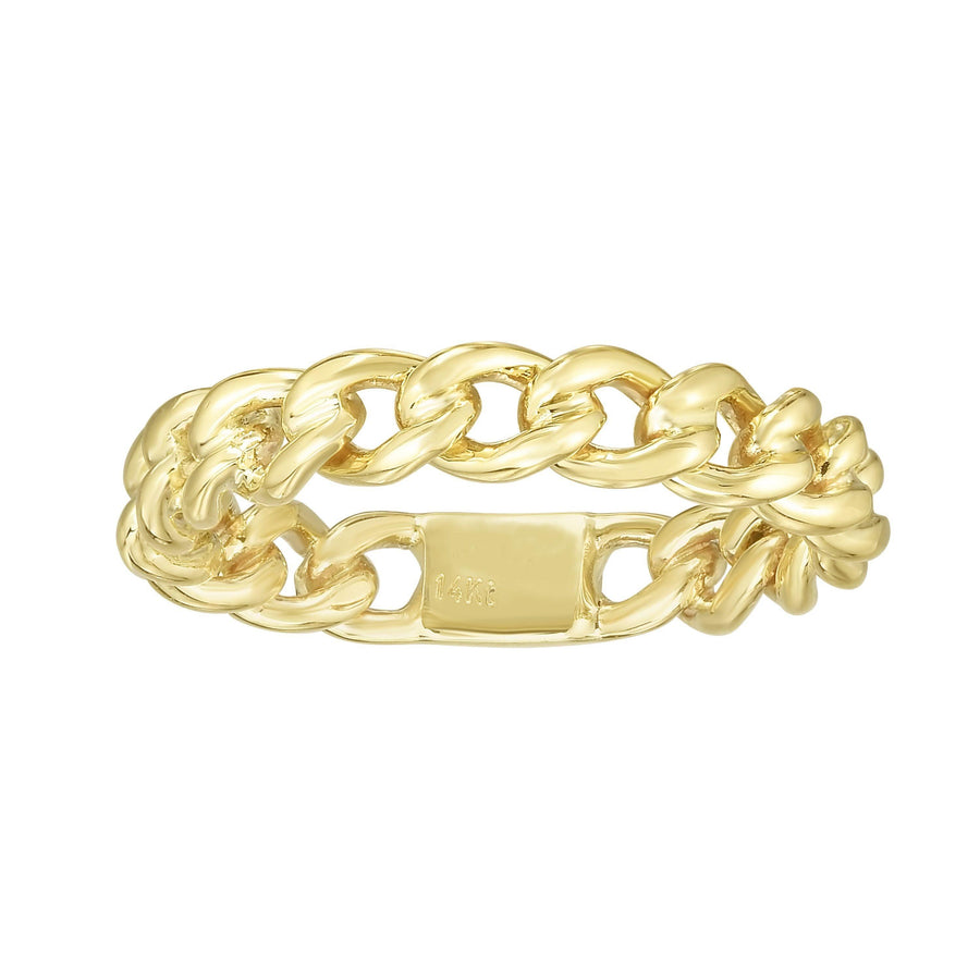14kt Gold Size-7 Yellow Finish Polished Ring - Johnny Dang & Co