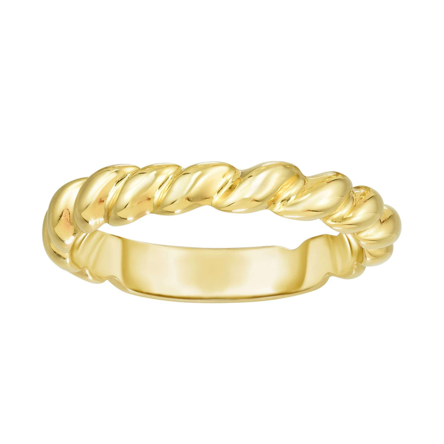 14kt Gold Size-7 Yellow Finish 3.7x21x1.5mm Polished Ring - Johnny Dang & Co