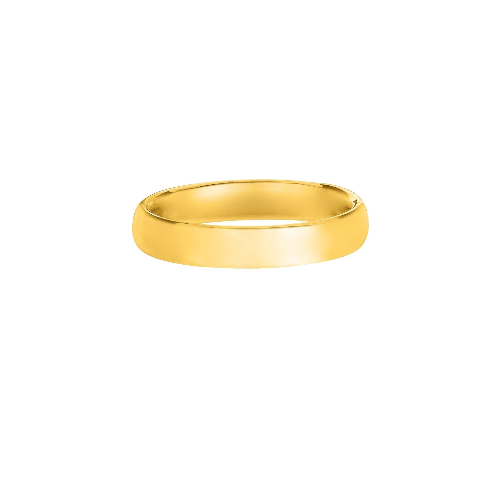 14kt Yellow Gold 3.0mm Shiny Comfort Fit Wedding Band - Johnny Dang & Co