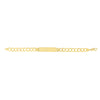 14kt Gold 8.5 inches Yellow Finish 10.7x45.3mm(CE),9.85mm(Ch) Polished Curb ID Bracelet with Lobster Clasp - Johnny Dang & Co