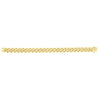 14kt Gold 22 inches Yellow Finish 11.3mm Polished Curb Link Chain with Box with Both Side Push Clasp - Johnny Dang & Co