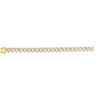 14K Gold 13.5mm White Pave Lite Miami Cuban - Johnny Dang & Co