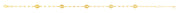 14K Gold Mirror Chain and Puffed Mariner Station Anklet - Johnny Dang & Co