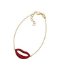 14kt Gold 7 inches Yellow Finish 12.5mm Polished Extendable Lips Bracelet with Lobster Clasp - Johnny Dang & Co