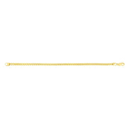 14kt Gold 24 inches Yellow Finish 4mm Shiny Round Franco Chain with Lobster Clasp - Johnny Dang & Co