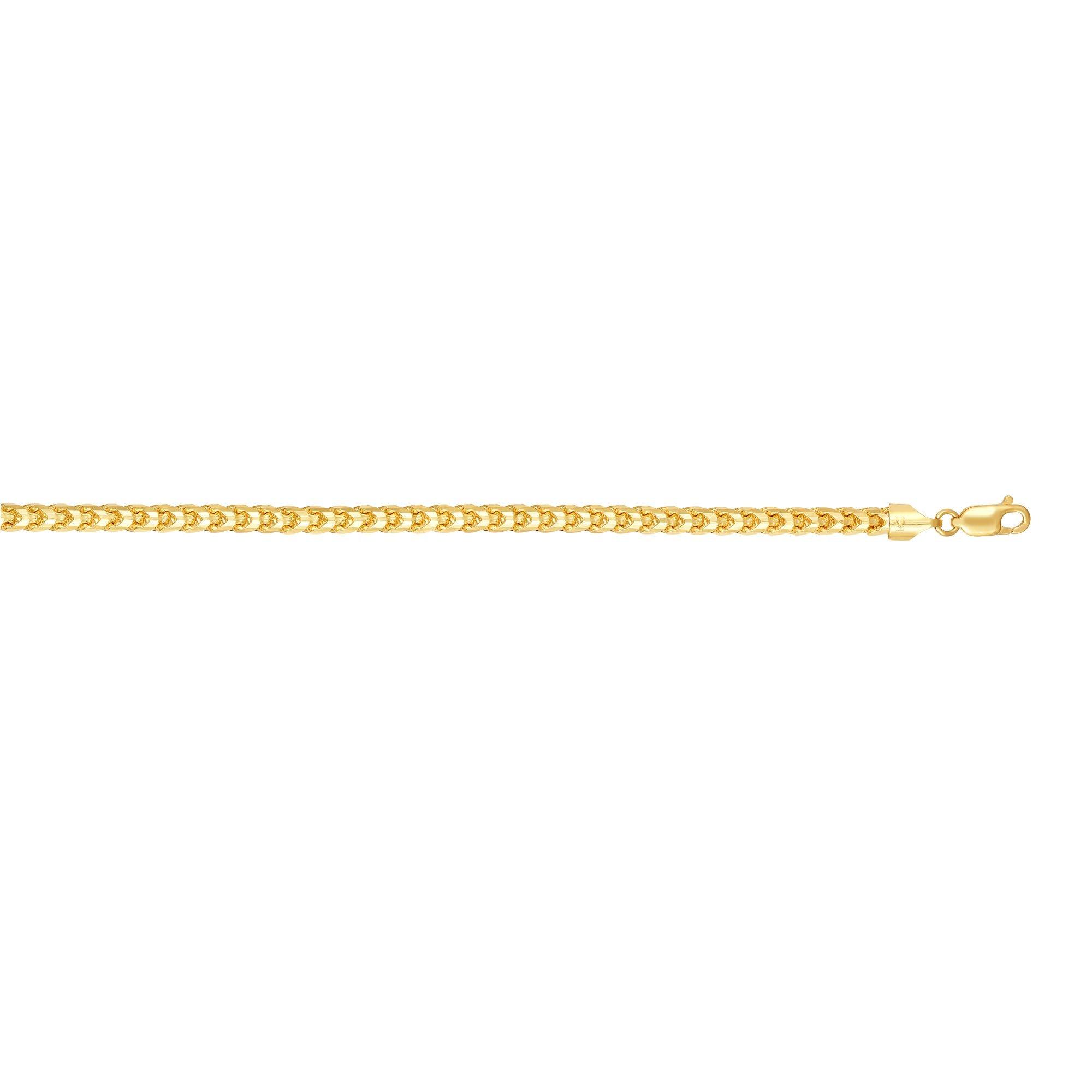 14K Gold 4.6mm Round Franco Chain - Johnny Dang & Co
