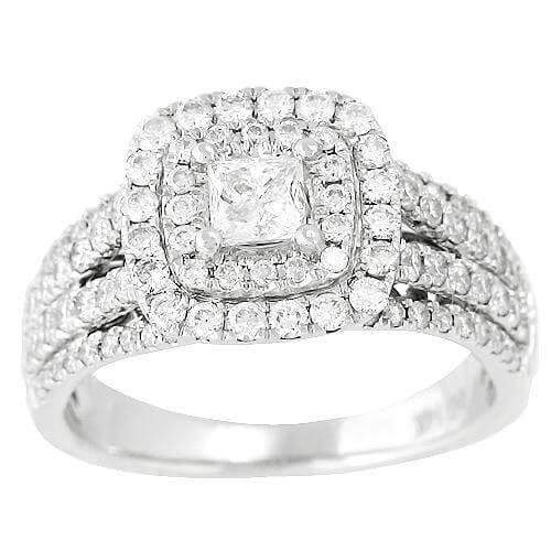 14KW 1.50CTW FANCY RING [0.33CT PC CENTER] - Johnny Dang & Co