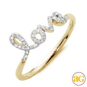 14KY 0.20CTW DIAMOND DESIGNER 'LOVE RING - Johnny Dang & Co