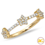 14KY 0.20CTW DIAMOND FANCY BAND - 3 STARS - Johnny Dang & Co