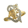 14KY 0.10CTW DIAMOND OM RING - Johnny Dang & Co