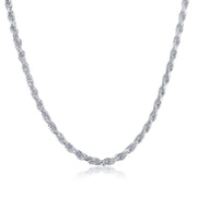 Sterling Silver 2.7MM Rope Chain - Silver Plated - Johnny Dang & Co