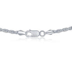 Sterling Silver 2.7MM Rope Chain - Silver Plated - Johnny Dang & Co