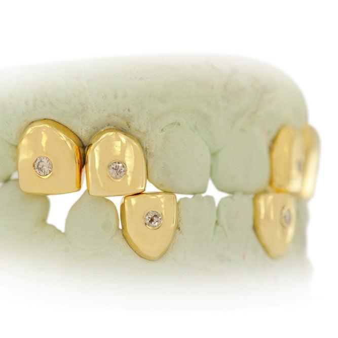 S151608-1 INDIVIDUAL PAVE SET DIAMOND TEETH - Johnny Dang & Co