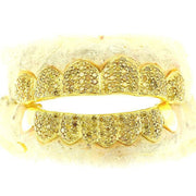 JDTK-S161702-1 14 Teeth Custom Hand Prong Set Diamond Grill - Johnny Dang & Co