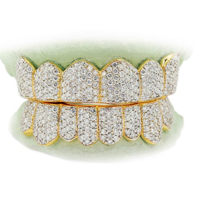 JDTK-S172802 14 Teeth Hand Prong Set Diamond Grill - Johnny Dang & Co