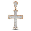 10KR 0.35CTW DIAMOND CROSS PENDANT - Johnny Dang & Co