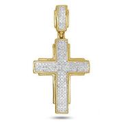 10KY 0.25CTW DIAMOND CROSS PENDANT - Johnny Dang & Co