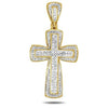 10KY 0.30CTW DIAMOND CROSS PENDANT - Johnny Dang & Co