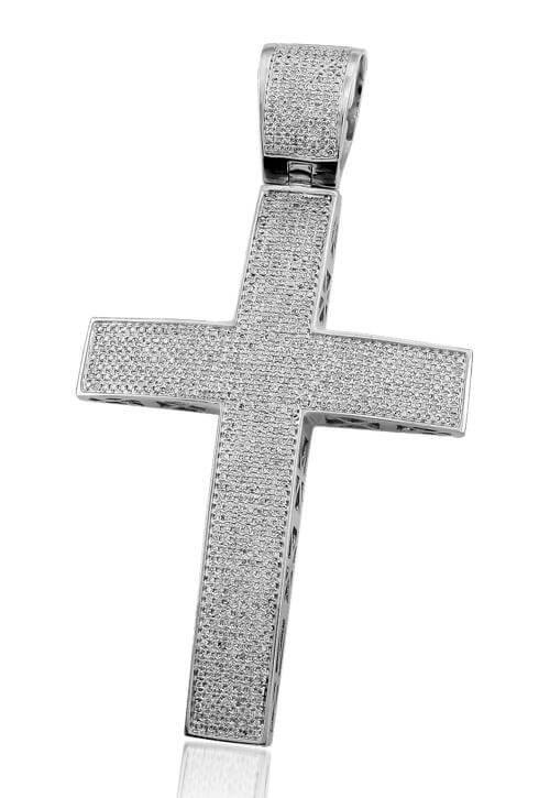 10KW 2.50CTW DIAMOND CROSS - Johnny Dang & Co