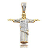10KY 0.80 CTW DIAMOND BRAZILIAN JESUS PENDANT - Johnny Dang & Co