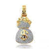 10KY 0.85CTW DIAMOND MONEY BAG PENDANT - Johnny Dang & Co