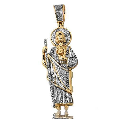 14KY 0.50CTW DIAMOND ST. JUDE PENDANT - Johnny Dang & Co