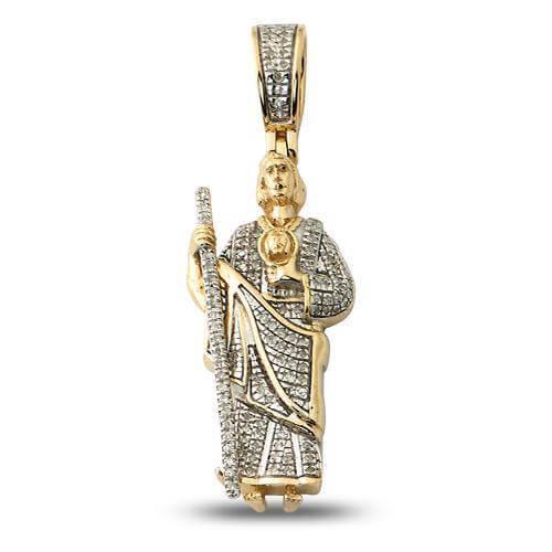 10KY 0.25 CTW DIAMOND ST. JUDE PENDANT - Johnny Dang & Co