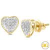10KY 0.10CTW DIAMOND INVERTED HEART EARRINGS - Johnny Dang & Co