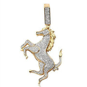 10KY 0.60CTW DIAMOND HORSE PENDANT - Johnny Dang & Co