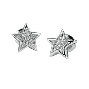 10KW 0.05CTW DIAMOND STAR EARRING - Johnny Dang & Co