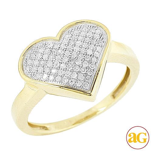 YS 0.25CTW FANCY HEART RING - Johnny Dang & Co